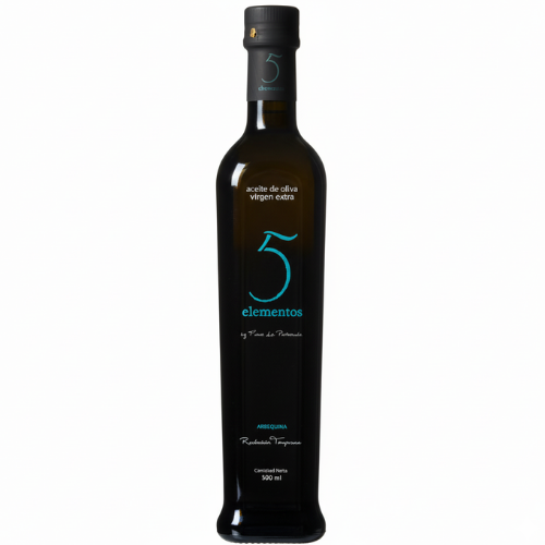 5 Elementos Arbequina 500 ml Finca la Pontezuela - Comprar Aceite de Oliva Virgen Extra