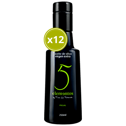 AOVE 5 Elementos Picual 12x250ml - Finca la Pontezuela - Comprar aceite de oliva virgen extra