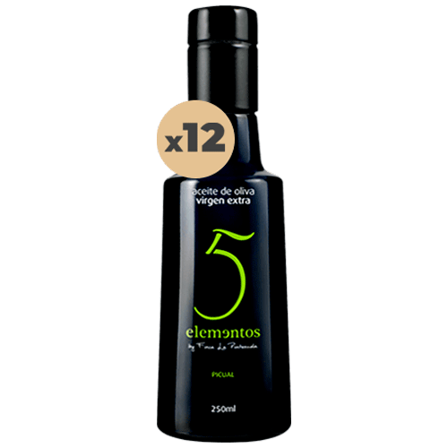 AOVE 5 Elementos Picual 12x250ml - Finca la Pontezuela - Comprar aceite de oliva virgen extra