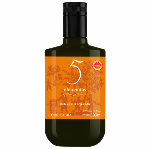 AOVE 5 Elementos Cornicabra 500ml - Finca La Pontezuela - Comprar Aceite de Oliva Virgen Extra