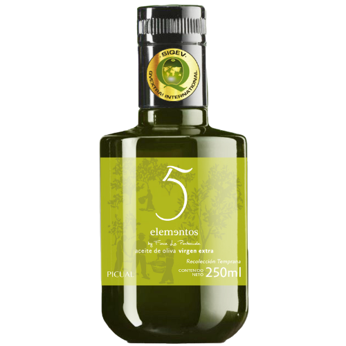 AOVE 5 Elementos Picual - Finca la Pontezuela - Comprar aceite de oliva virgen extra