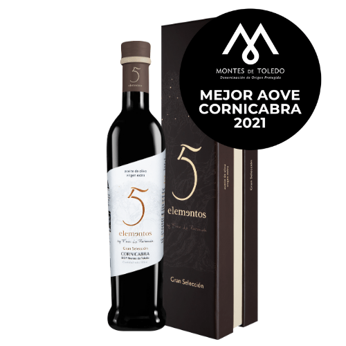 Estuche Aceite de Oliva Virgen Extra 5 Elementos Gran Selección Cornicabra 500 ml - AOVE Finca La Pontezuela