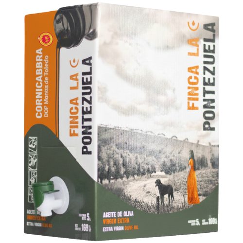 Aceite de Oliva Virgen Extra Cornicabra Bag in Box 5 L - Finca La Pontezuela - Garrafa Aceite de Oliva Virgen Extra 5L - DOP Montes de Toledo