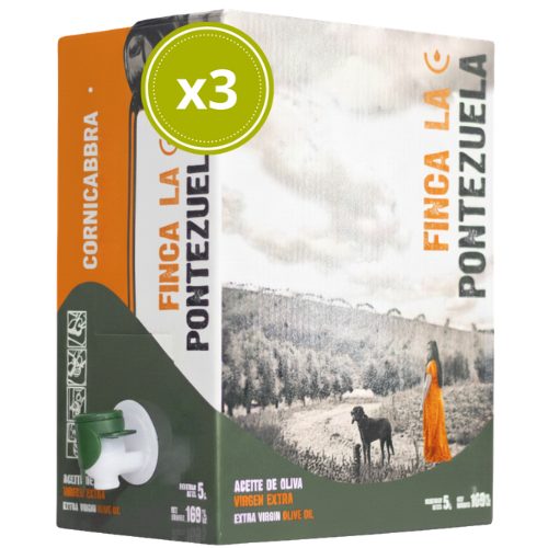 Aceite de Oliva Virgen Extra Cornicabra Bag in Box 5 L - Finca La Pontezuela - Garrafa Aceite de Oliva Virgen Extra 5L - DOP Montes de Toledo