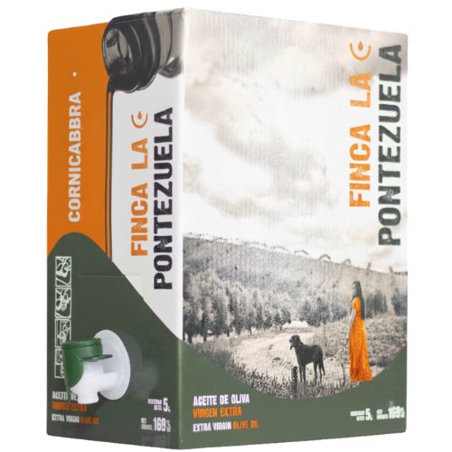 Aceite de Oliva Virgen Extra Cornicabra Bag in Box 5 L - Finca La Pontezuela - Garrafa Aceite de Oliva Virgen Extra 5L - DOP Montes de Toledo