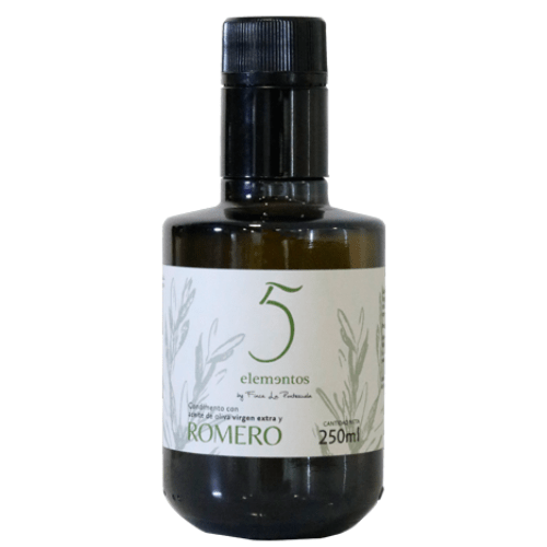 5 Elementos Romero 250 ml - Condimento de Aceite de Olvia Virgen Extra con Romero